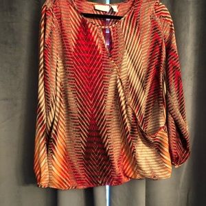 Chico’s herringbone print top
